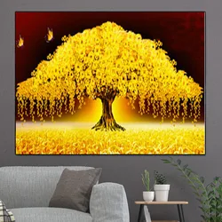 5D pittura diamante fai da te diamante mosaico moderno albero dei soldi d'oro immagine di strass punto croce ricamo albero della vita Decor