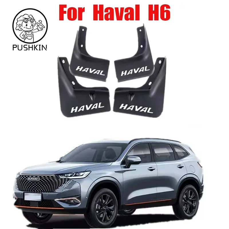 

Car Mudguards Plastic Fender Cover Flares Splash Guard Cover Exterior Mud Flaps For GWM Haval H6 3th 2023 Accessories