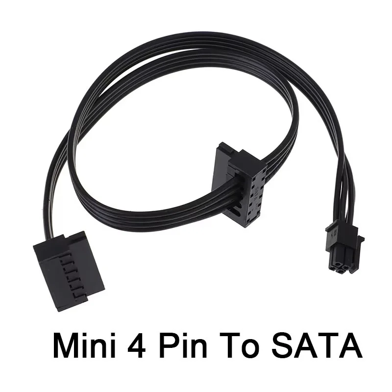 

Mini 4 Pin To SATA Power Supply Cable For Computer Main Board Interface Small 4 Pin To One/Two/Three SATA SSD Power Supply Cable