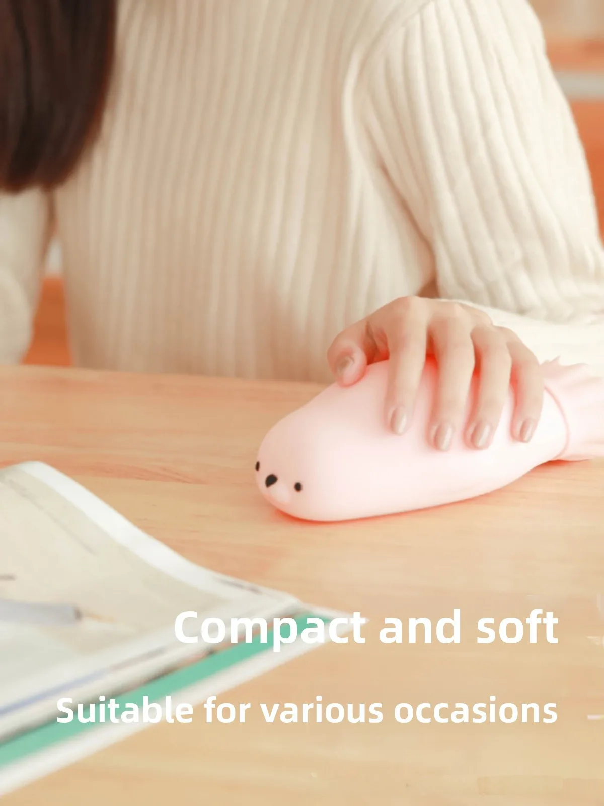 

Thiened Silicone Water Heating Pad Seal Design Cute Cartoon Iatable Warm Hand Bag Portable Stove Mat