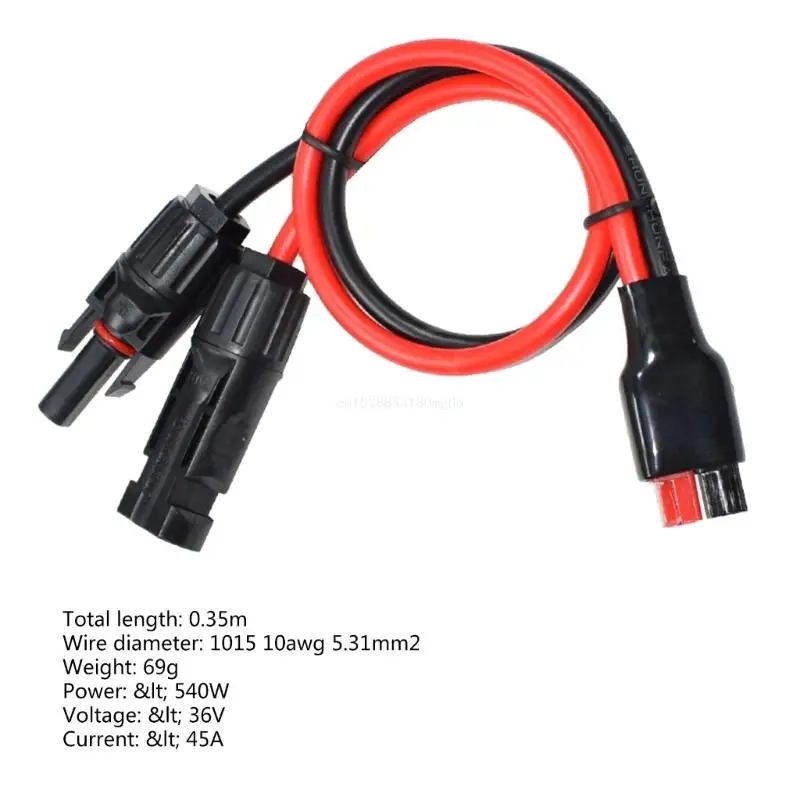 10AWG Super Durable Solar Panel Cable Connector Anderson to Extension Cable Ensuring Stable Power Transmission Dropship