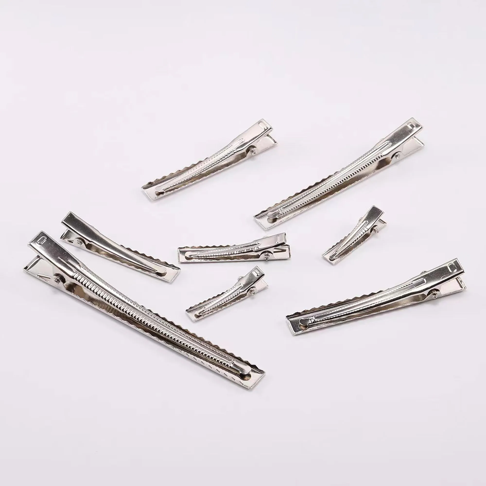100 Stück 32mm-95mm Metall-Krokodilklemmen Entenschnabel-Haarspangen Einzellige Krokodilklemmen für DIY Schmuck Haaraccessoires – Detail 5