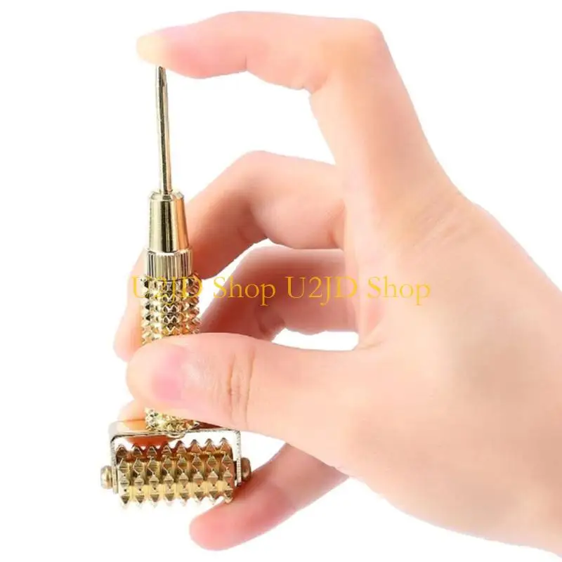 U2JD Telescopic Metal Massage Roller Ear Acupuncture Points Detector Face Massager
