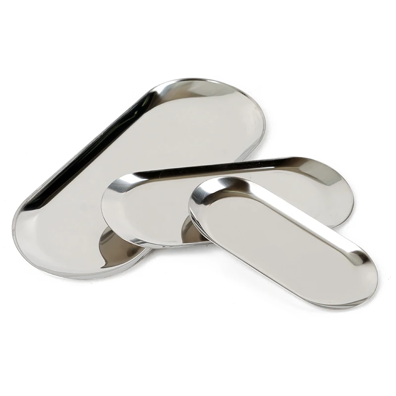 1pc Stainless Steel Dental Sterilized Tray Medical Tools Storage Disinfection Plate Surgical Cosmetic Tattoo Accessories