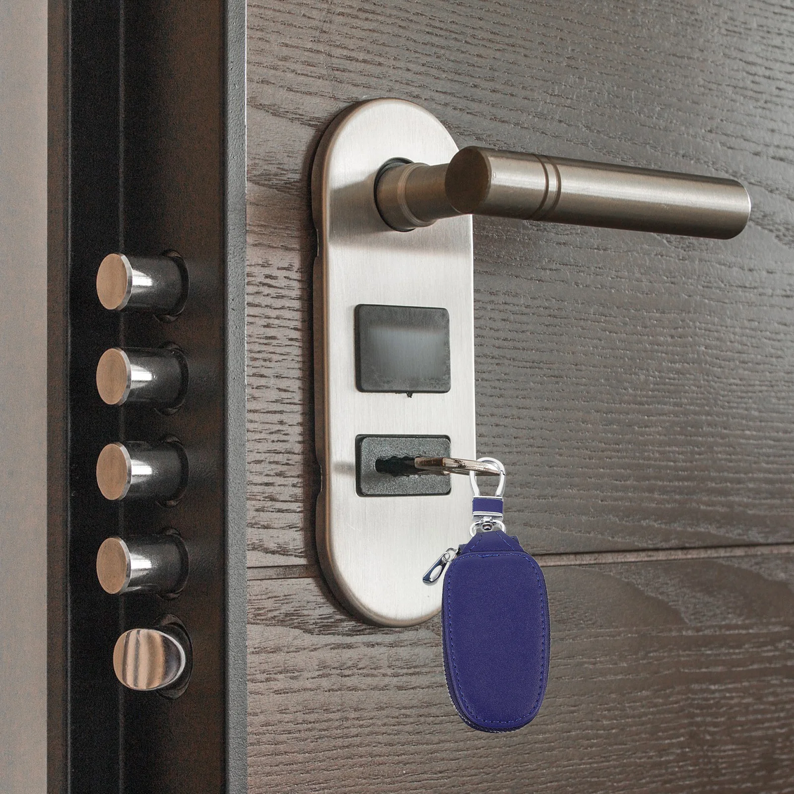 حامل سيارة فوب أصحاب لمفاتيح السيارة الحقيبة حافظة صغيرة سستة حقيبة سلسلة مفاتيح Pu مفتاح المنظم الخصر معلقة مفتاح فوب الحقيبة #2