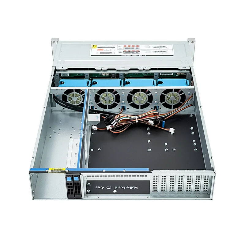 2U 12-Bay Rackmount AIO NAS Server Chassis for IPFS File Storage, Computing & Audio-Video