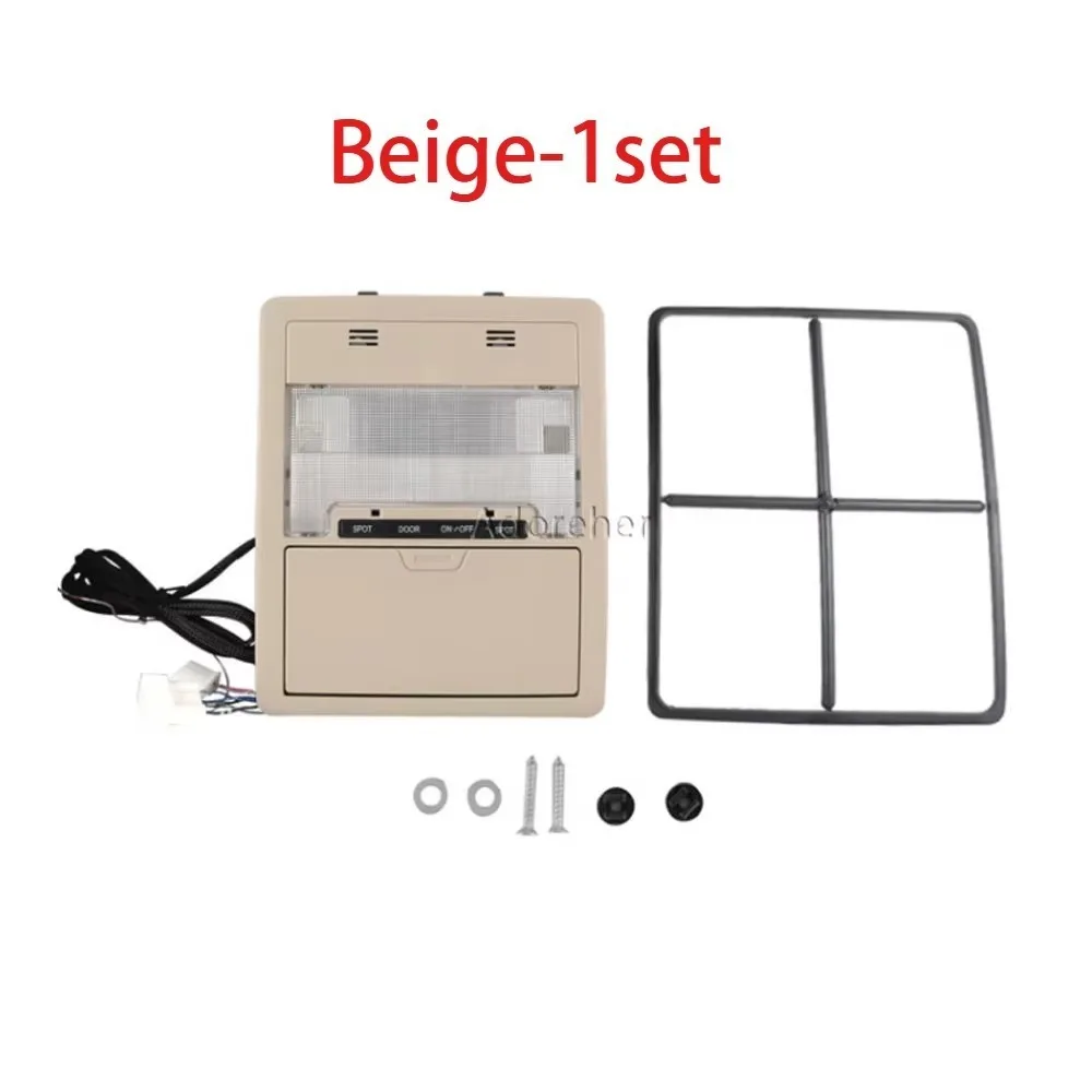 1Set For Toyota Land Cruiser LC200 200 08-15 Car Console Overhead Light Roof Reading Light Map Lamp Assembly Ceiling Dome Light