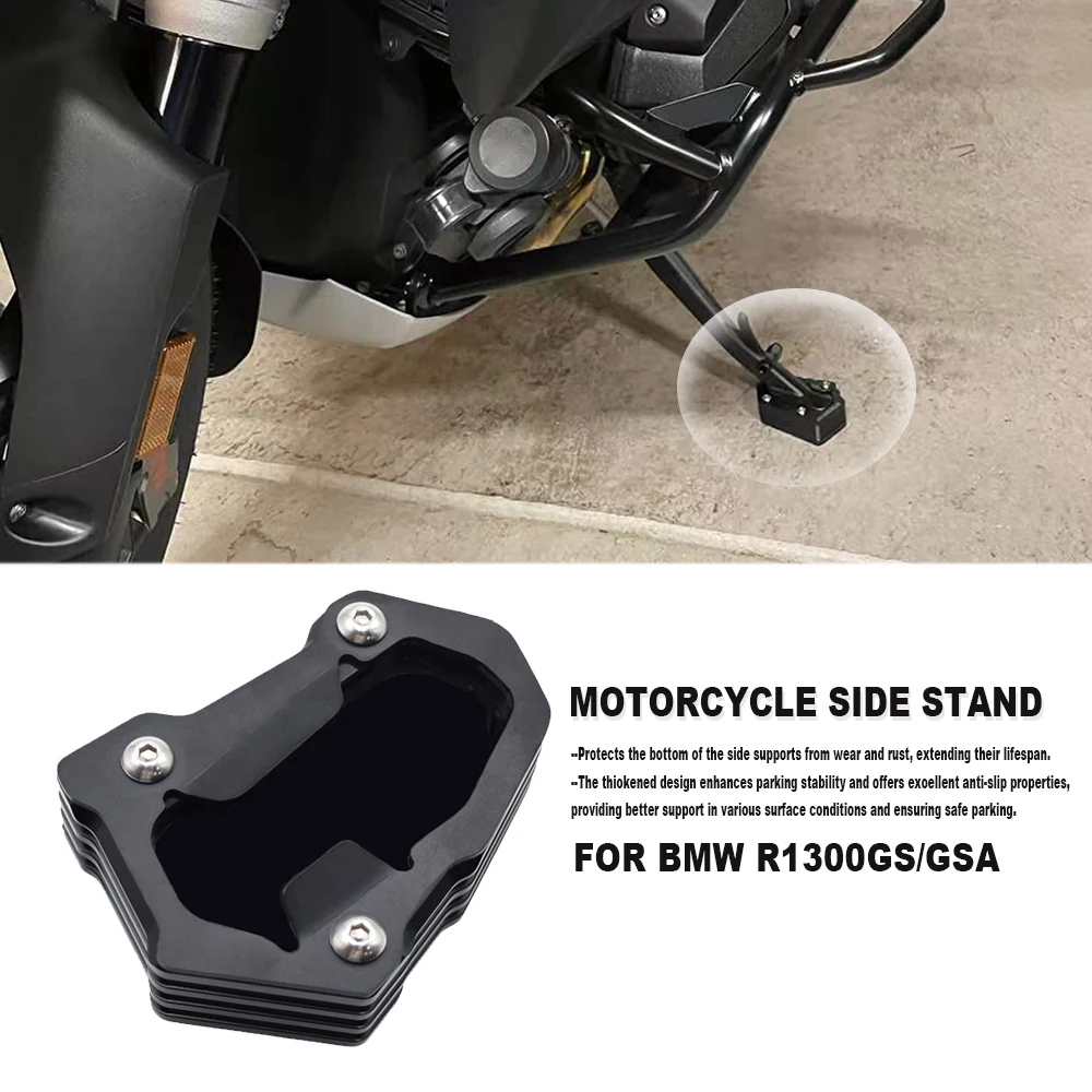 

Motorcycle Side Stand Enlarge Extension Pad Support Plate For BMW R1300 GS r1300gs R1300GS ADV Adventure 2023 2024
