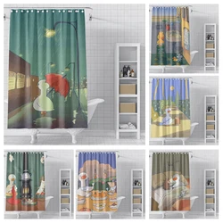 Home shower curtains for bathroom waterproof fabric bathroom Curtains Anime animal style modern shower curtain 180x200 90x180