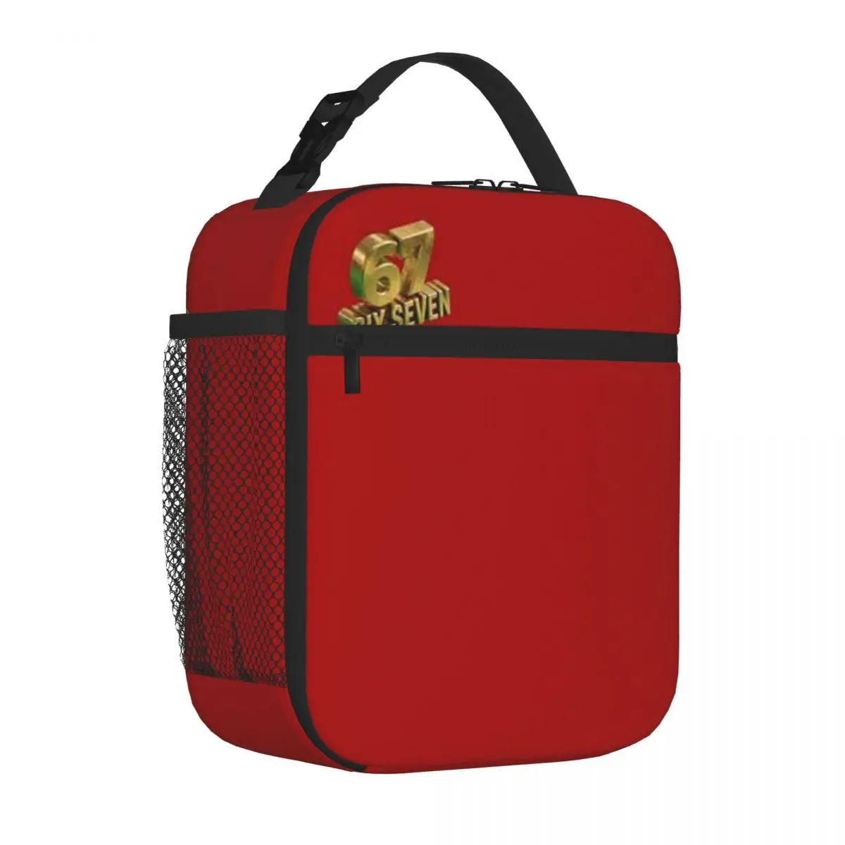 Bestselling 67 Six Seven - Trendy 3D Gold Luxury Edition Meme Kawaii Meal Bag Weight Loss Diet School Lunch Bag