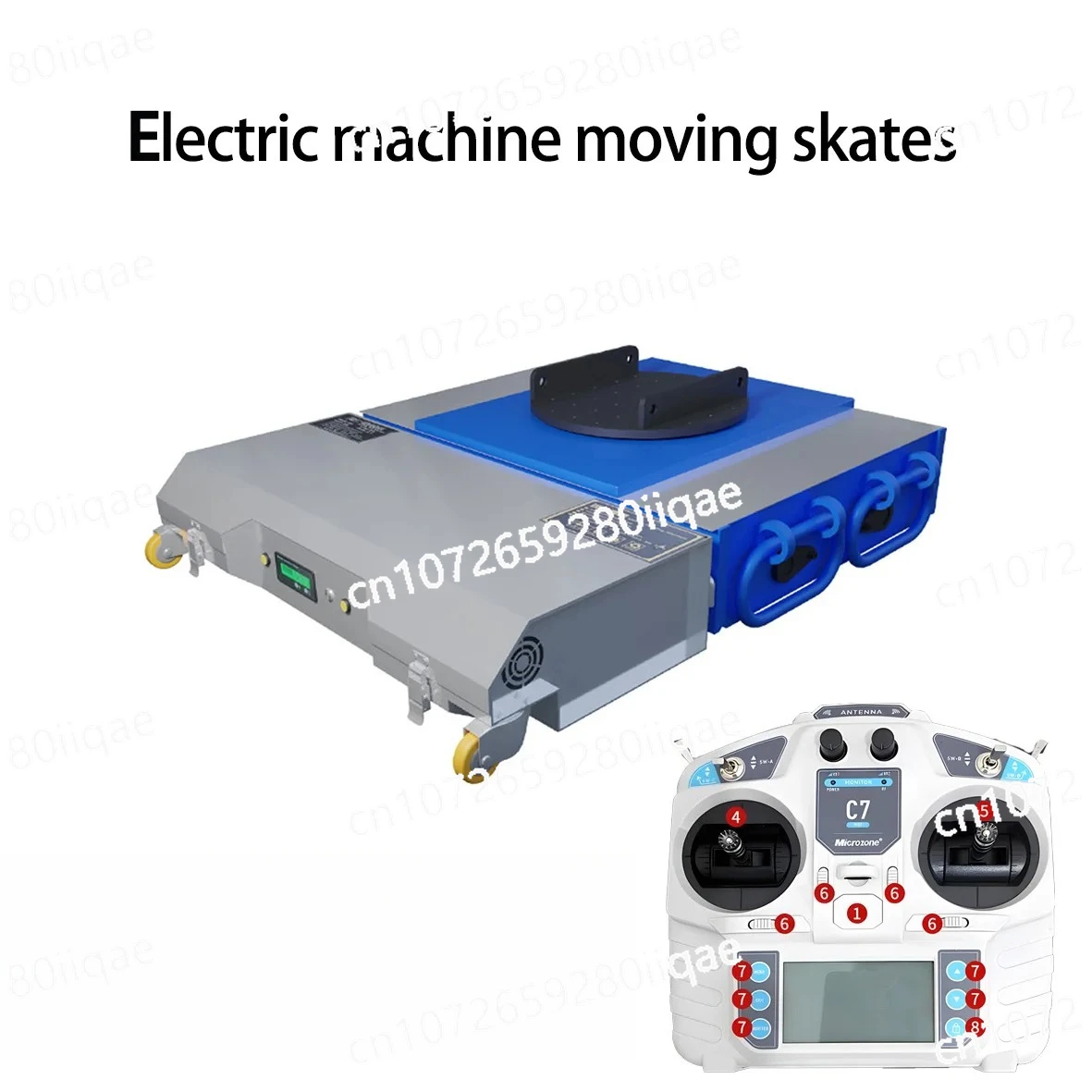 Universal Freewheel 20-50 Ton Electric Machine Skate Equipment Transporter Skate Dolly Heavy Duty Straight Rotation