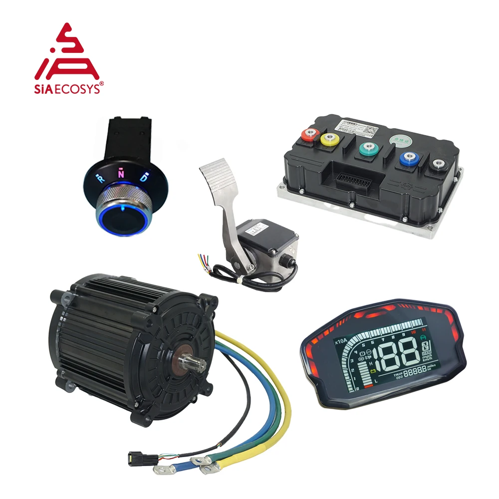 QS MOTOR qs180 8000W 72V 90H Encoder Mid Drive Motor Conversion Kit With Fardriver ND721200B Controller For Electrical Tricycle