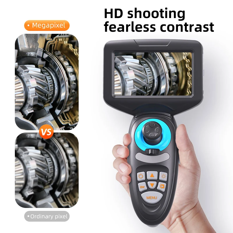 DA Borescope Industrial Handheld Waterproof Digital Borescope Articulating Industrial Endoscope Vehicle Video Inspection Camera