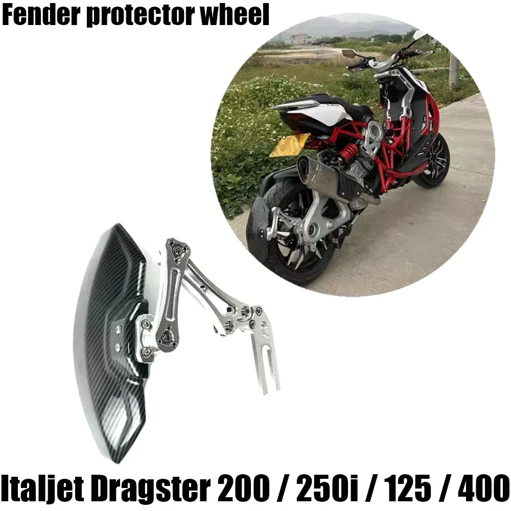 Rear Fender Fit Italjet Dragster 200 / 250i / 125 / 400 Mudguard Splash Mud Guard Protector Wheel Hugger For Italjet Dragster