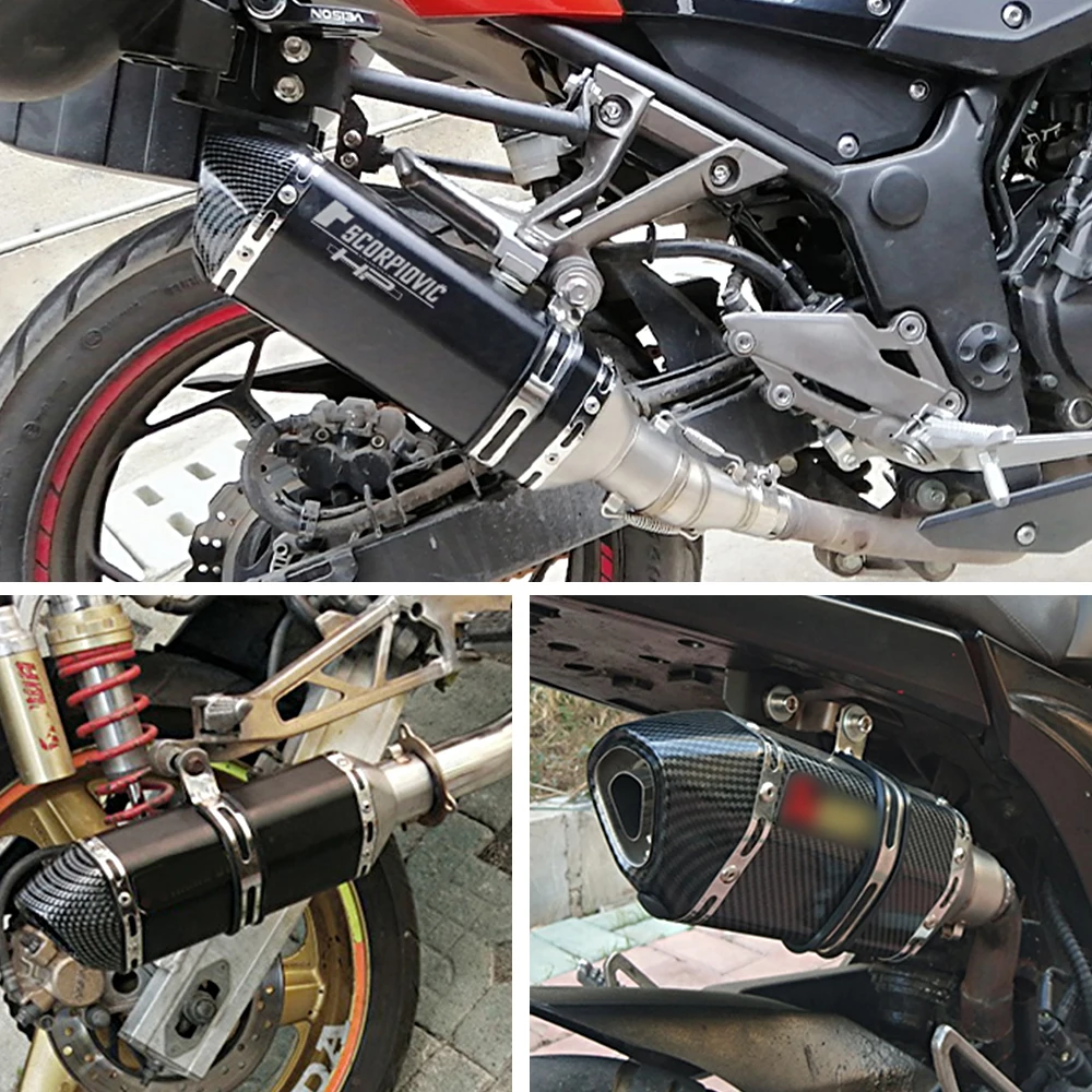 Factory Hot Selling Motorcycle Exhaust YOSHIMURA Alpha Carbon DB Killer Muffler Escape Link Pipe For