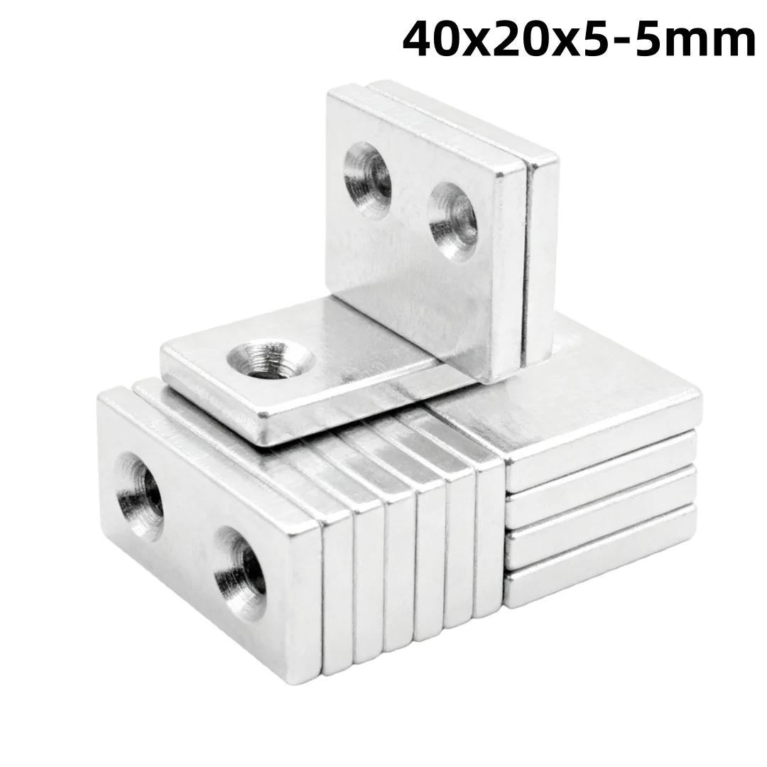 40x20x5-5mm Sheet Powerful Magnets 40*20*5-5 Strong Block Magnets For Fridge DIY Building Scientific Craft Education 40x20x5-5