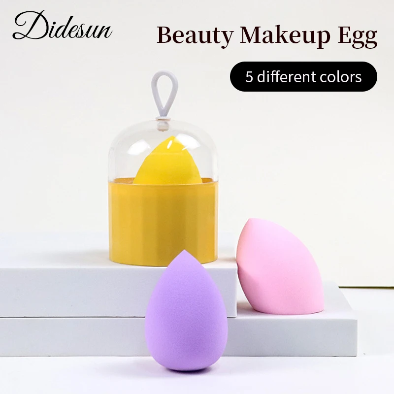 

Didesun 1pcs Beauty Egg Makeup Sponge Makeup Puff Set Foundation Sponge Puff Wet and Dry Makeup Tools