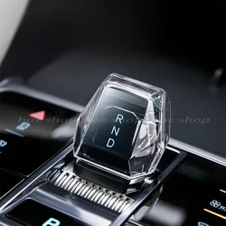For BYD Seal DMI/EV/2024 Song PLUS/Sea Lion 07 Car Handle Protective Cover Case Gear Transparent Gear Handle Head Accessories