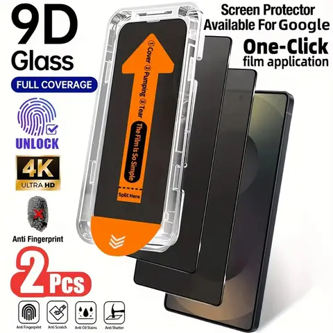 Privacy Tempered Glass Screen Protector For Google Pixel 10 9 Pro XL 10A 7 8 Pro 6A 7A 8A 9A One Click Installation Anti-peep