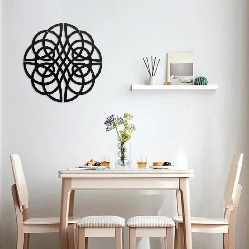 Металлический круглый CelticKnot Wall Art Минималистский художественный современный подвесной настенный декор