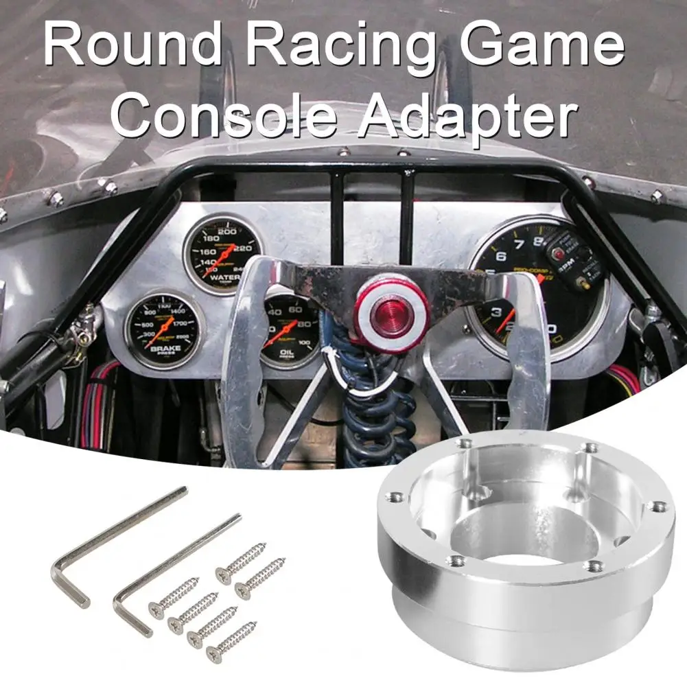 Quick Installation Disassembly Steering Wheel Adapter with Screws Wrench Racing Game Steering Wheel Adapter for Logitech G29