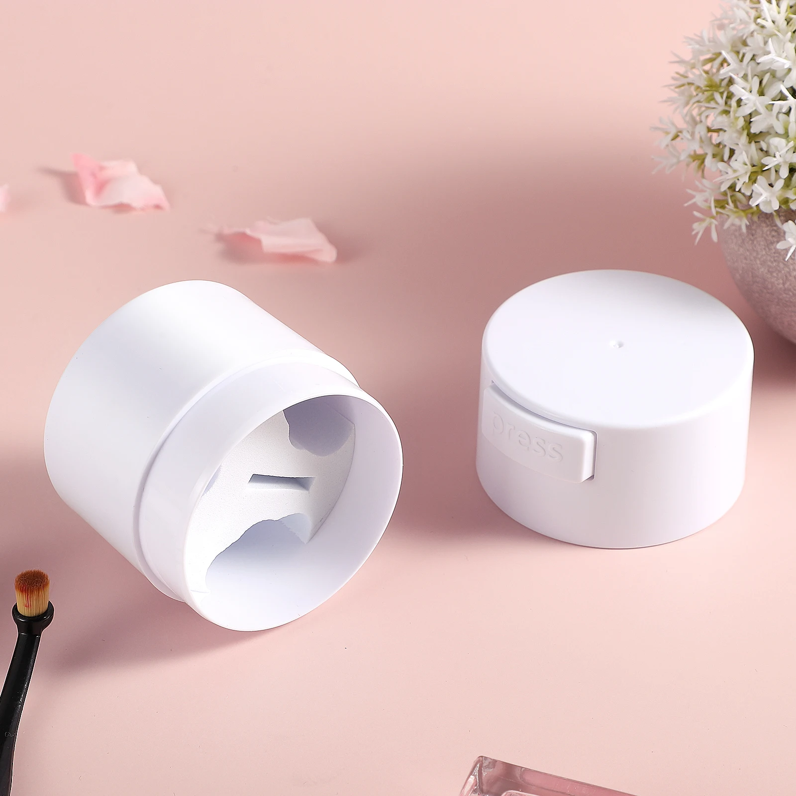 Boîte de rangement de colle à cils, conteneur étanche scellé pour Extension de cils, organisateur adhésif, étui Compact et léger