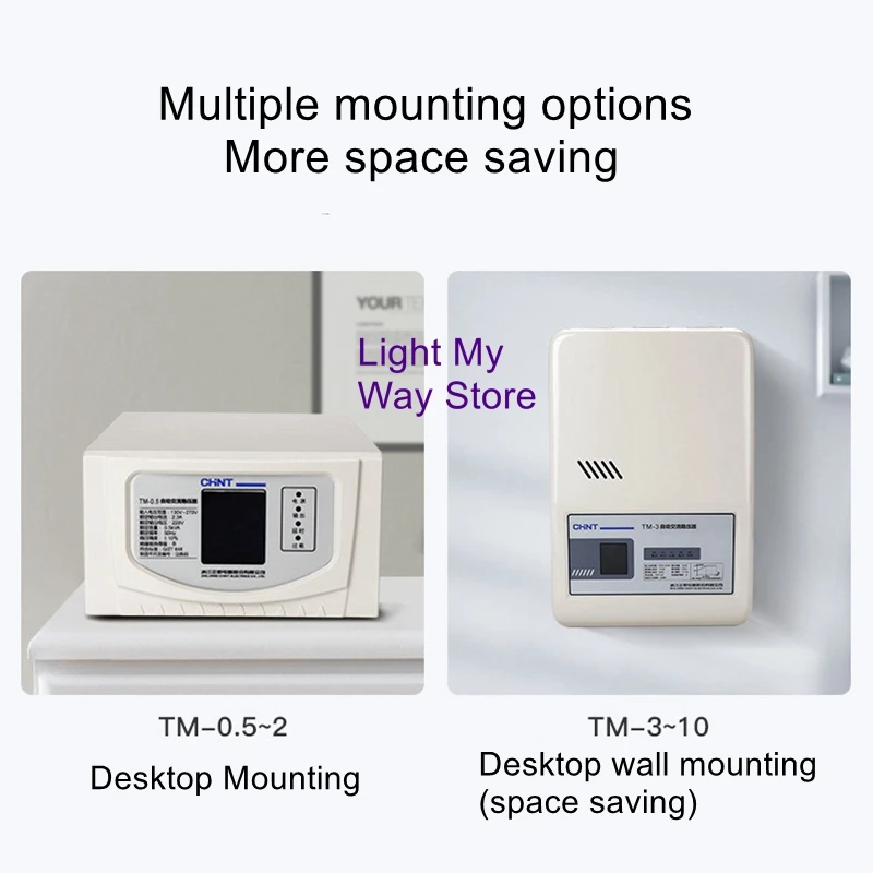 

TM-5KW Voltage Regulator 220V Household Powerful Automatic Air Conditioner Single-phase Desktop Wall-mounted