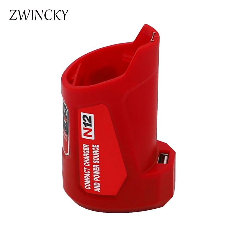 Imagem -04 - Hot N12 Carregador Conversor Adaptador de Carregamento Usb para Milwaukee 48591201 12v Li-ion Adaptador de Bateria do Telefone Móvel Power Sup