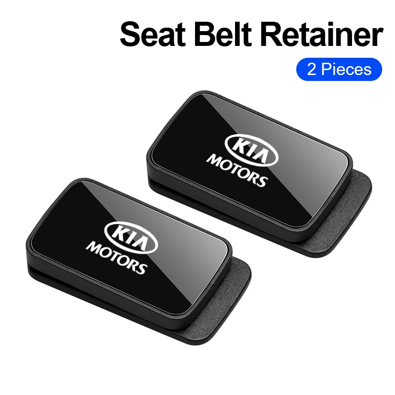 Para KIA Forte Sportage EV9 Stonic K5 Ceed Proceed GT Line Sorento Picanto Rio Soul KN Rio: Extensor de Clipe de Cinto de Segurança com Logotipo Automotivo