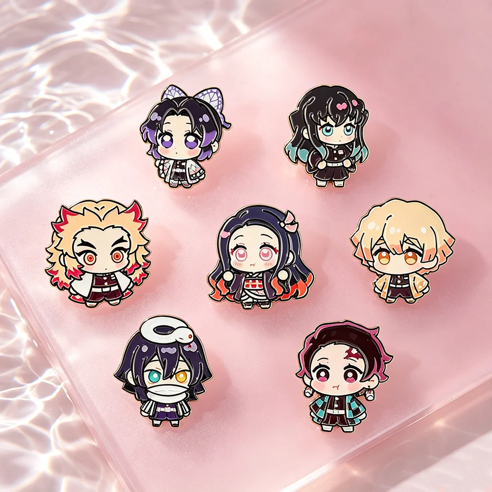 Anime Figure Enamel Pin Cartoon Character Badges Cosplay Accessories Toys Gifts for Women Backpack Brooches Hat Lapel Pins