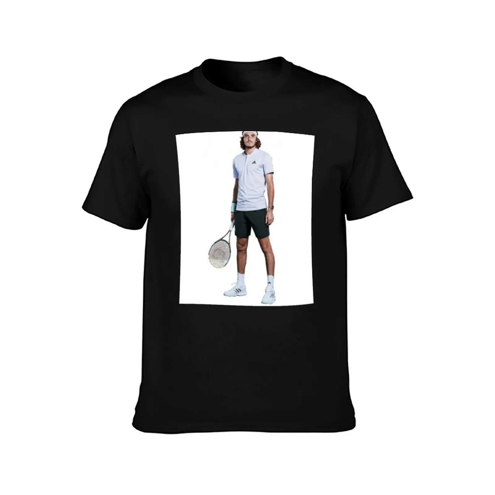 Stefanos Tsitsipas T-Shirt Large Size Short Sleeve T-Shirt