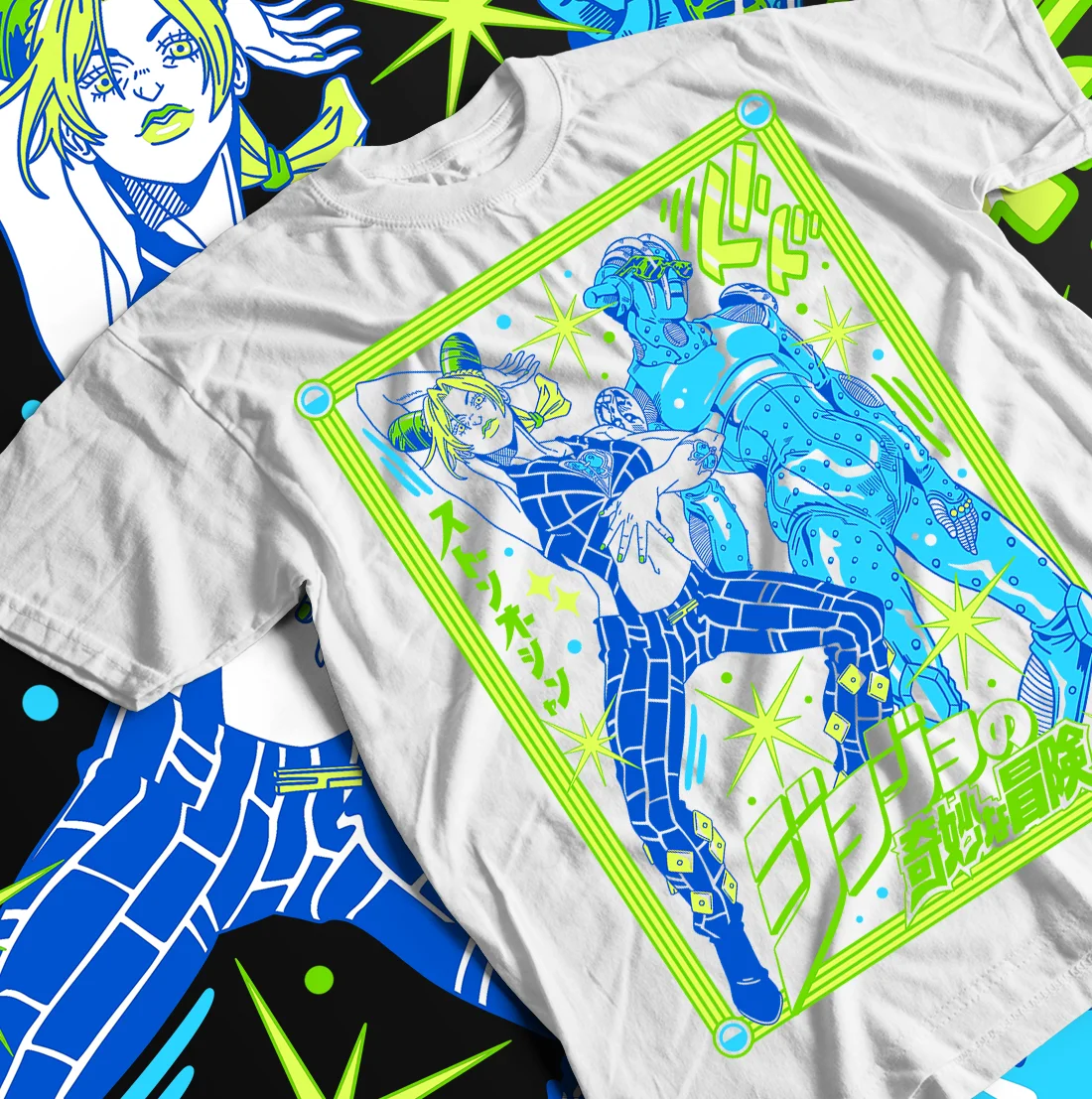 JoJo's Bizarre T-Shirt Adventure JoJo Anime Jolyne Jotaro Girl Kawaii Gift Shirt