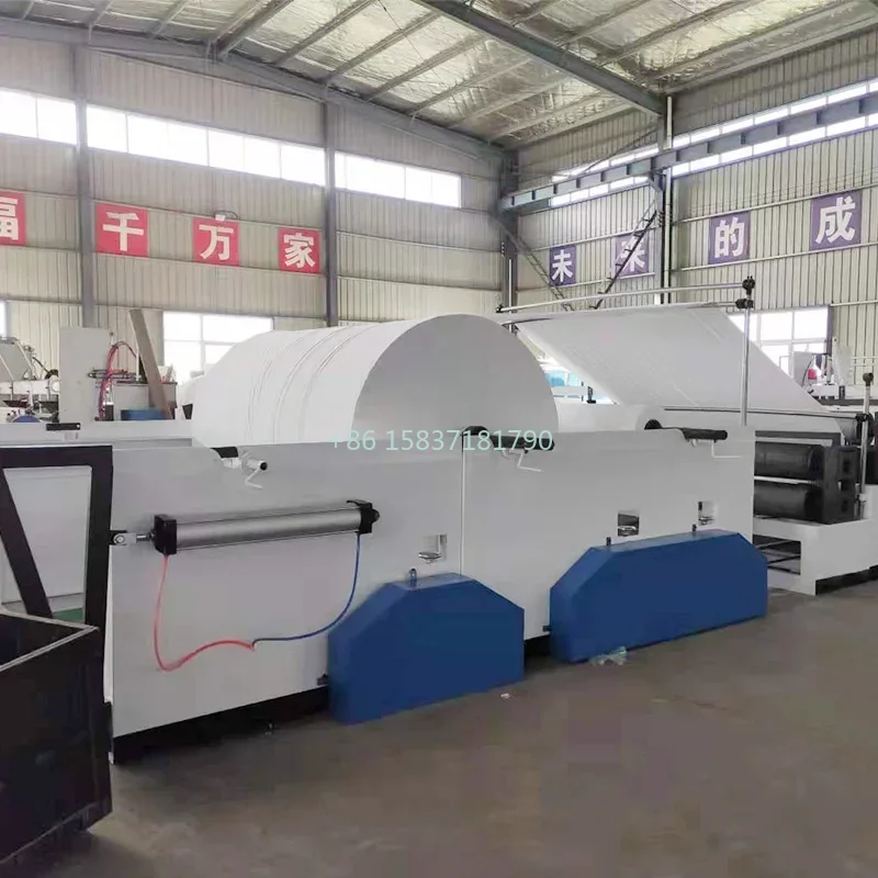 Fully Automatic Toilet Paper Making Machine PLC Control Tissue Paper Roll Manufacturing Production Line Machine Manufacturer