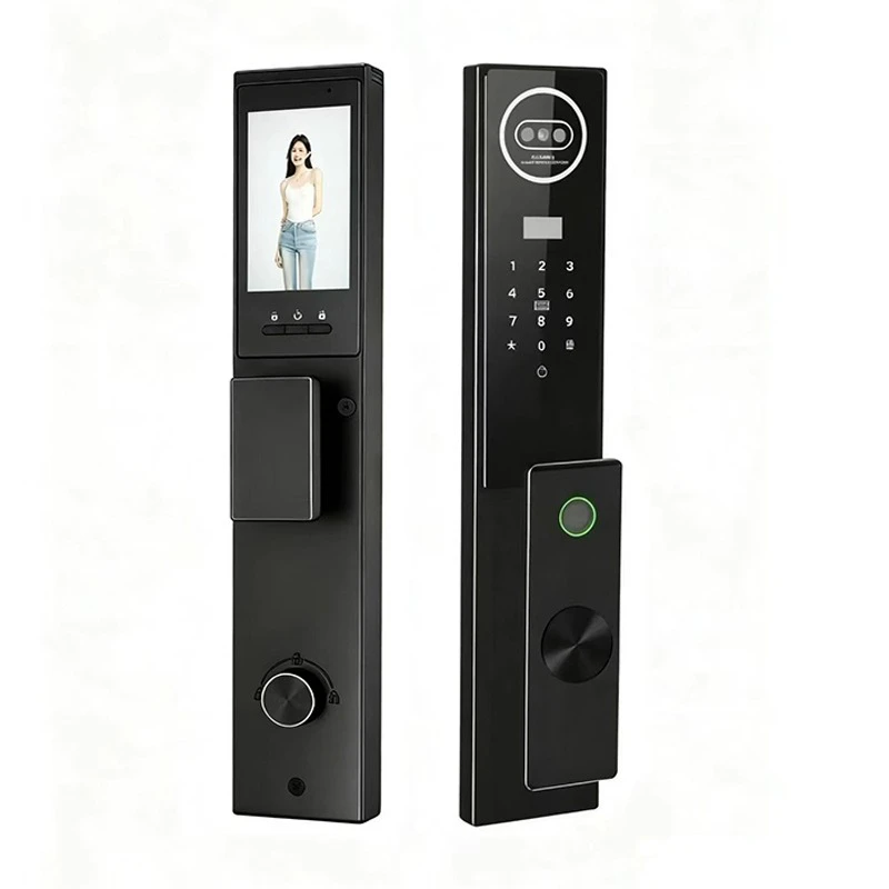 Tuya Password Facial Recognition Video Intercom Smart Password Lock Fingerprint Lock Anti-theft Door Lock Body 6068