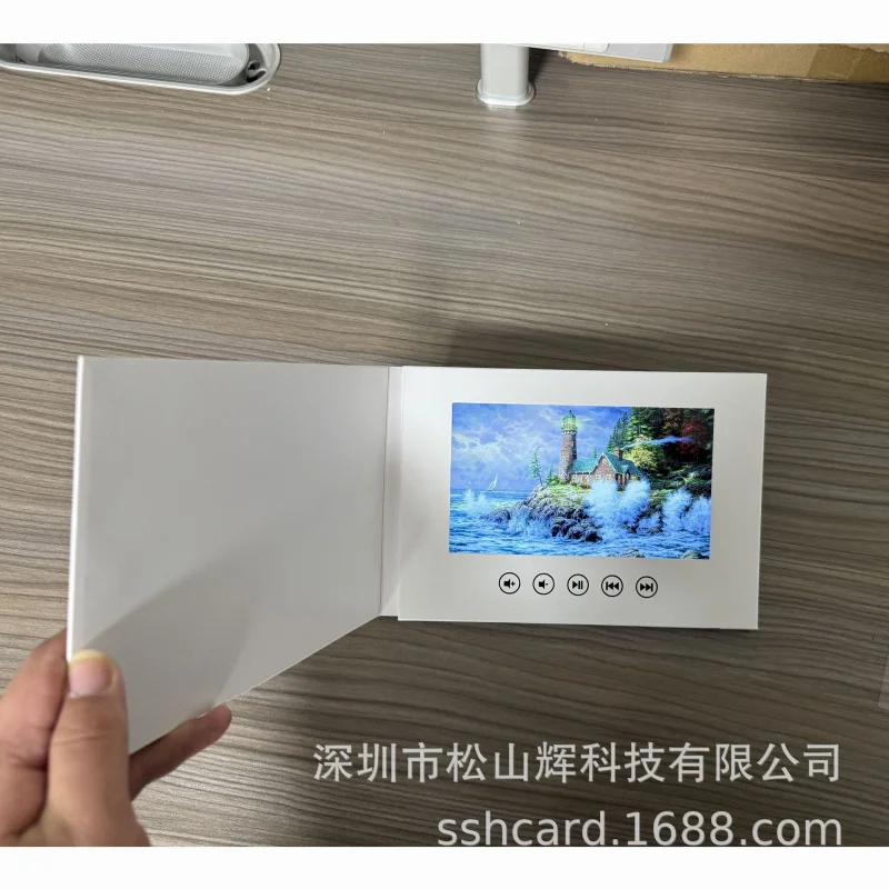 

Custom. Factory in Stock 5-Inch-Inch 10-Inch Video Brochure Video Greeting Card White Video Book