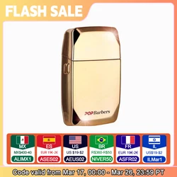 9000RPM Professional Pop Barbers P600 Oil Head Electric Hair Clippers Golden Oil Gradient Push Electric Shaver Hair Trimmer