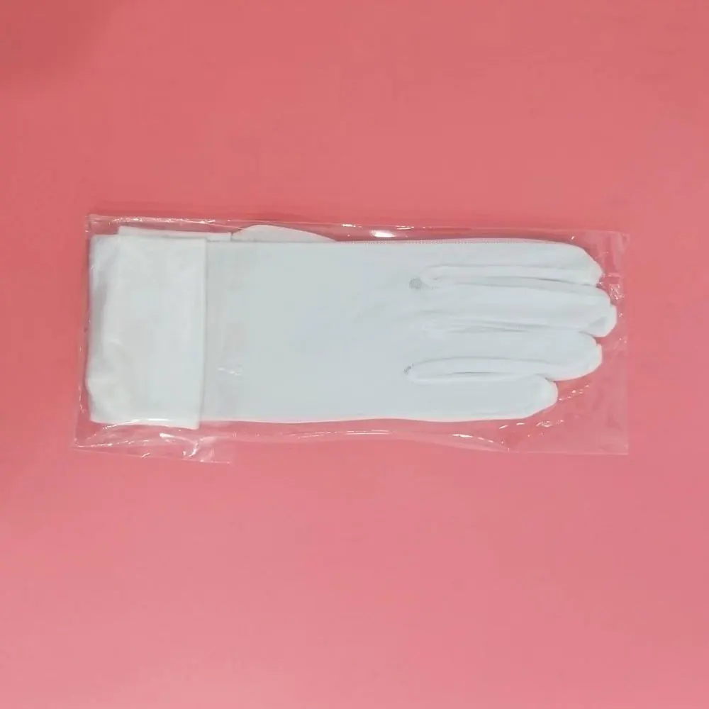 Einfache Frauen kurze Hochzeit Braut handschuhe glatte Satin Tüll weiß schwarz Bräute Brautjungfer Finger handschuhe wg019