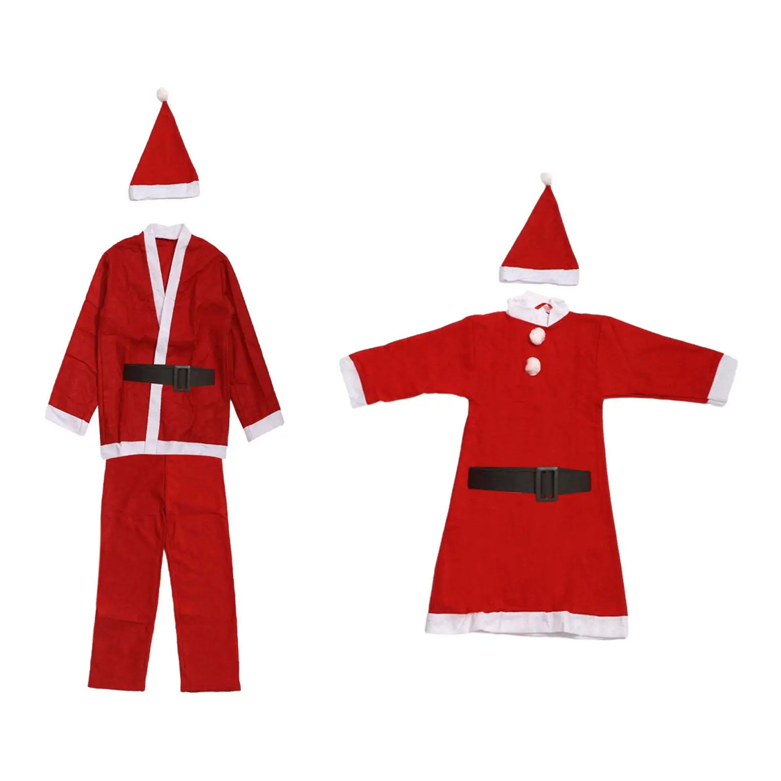 

Children Santa Claus Costume Fancy Dress Christmas Santa Costume Clothes Xmas Outfit for New Year Festive Masquerade Photo Props