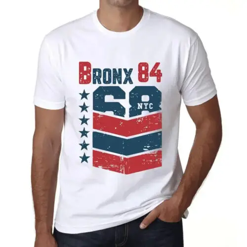 Heren Grafisch T-Shirt Bronx 84 Cadeau voor 84ste Verjaardag 84ste Jubileum