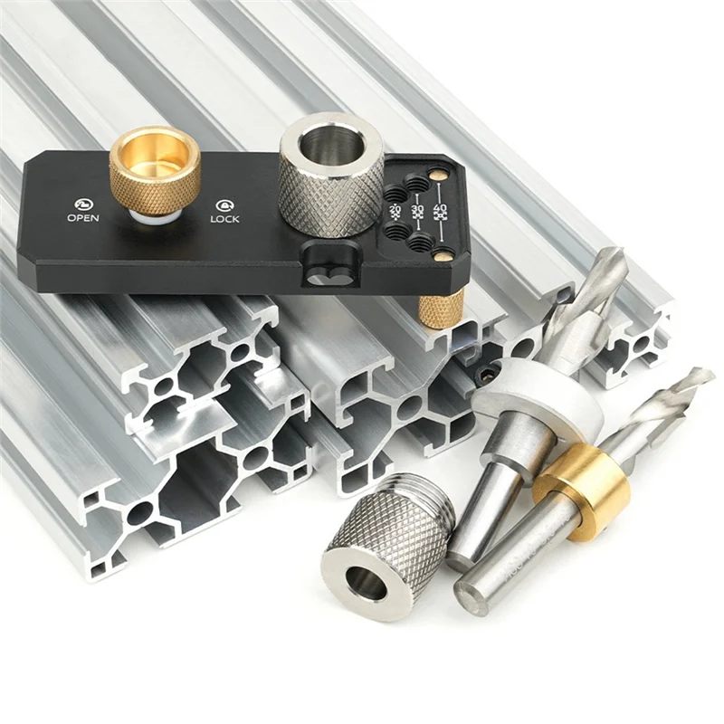 

ABZV-Aluminum Profile Step Drill Bit Aluminum Profile Drill Guide For 20 30 40 Series Aluminum Extrusion Profiles