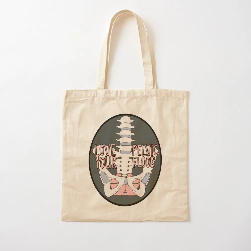 Love your pelvic floor Tote Bag Portable shopping bag shoping bag shopping trolley Cloth bags