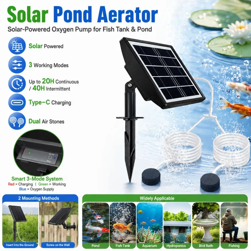 Solar-Powered Automatic Flower Watering Device for Home Use, Smart Lazy Person's Outdoor Dripper, Balcony Plant Drip Irrigation,