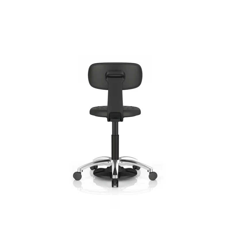 Lab Stool Metal Mobile Swivel Round Seat Lab Modern Pedal Adjustment Design for Hospitals and Schools Small MOQ