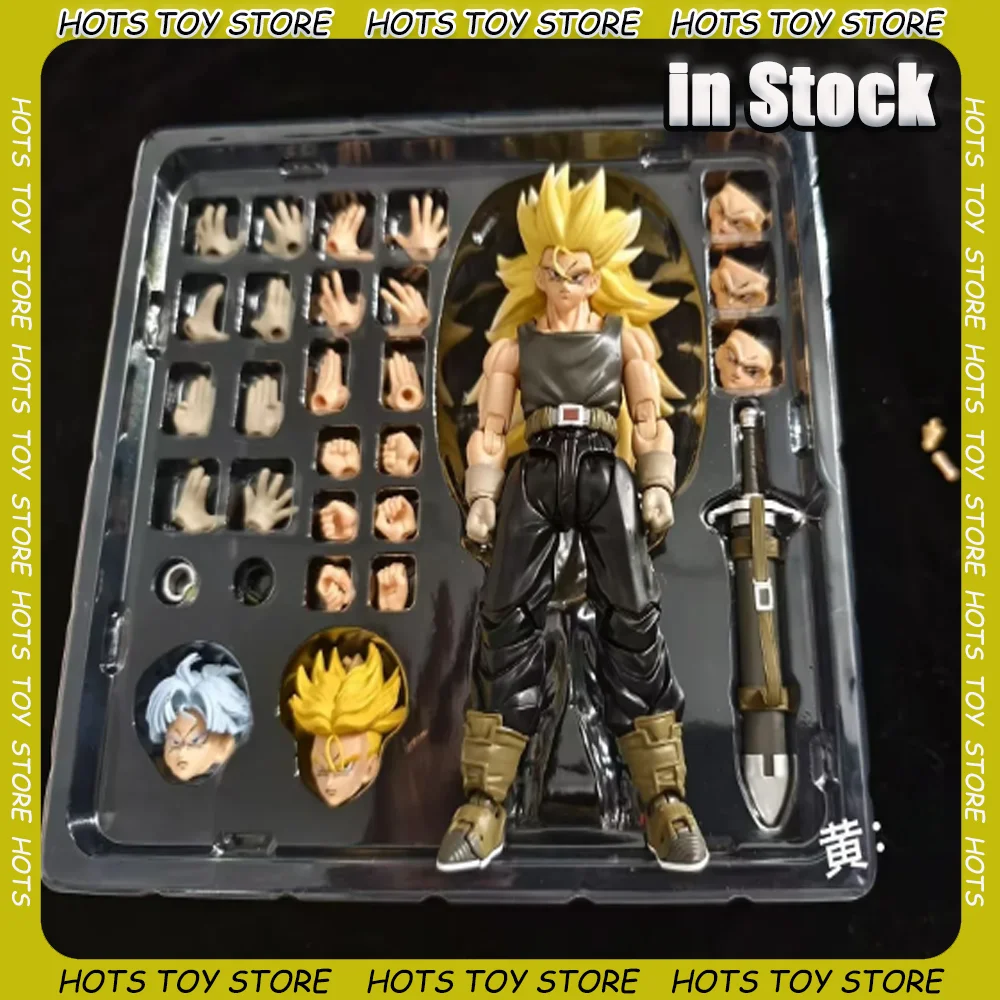 

In Stock Dragon Ball S.H. F Figuarts SHF Dragon Son Trunks Ssj3 Super Saiyan 3 Anime Action Figure Toy Model Collector Kid Toy
