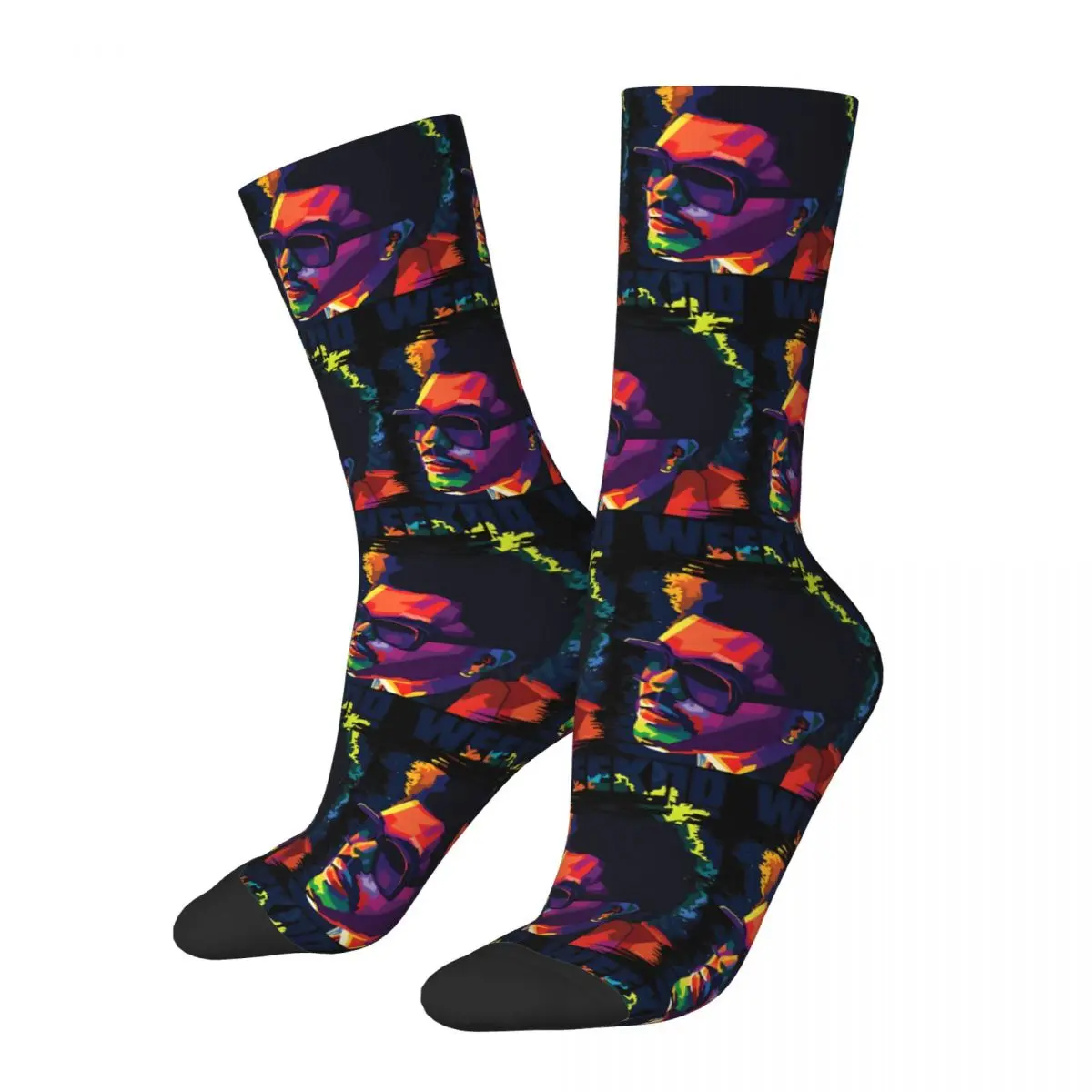 The Weeknd Blinding Lights Dawn FM Socks Autumn Stockings Harajuku Men's High Quality Socks Custom Running Anti Bacterial Socks