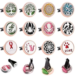 1pc Refillable Car Air Freshener Perfume Diffuser Clip, Auto Air Vent Car Interior  Car Aromatherapy Diffuser With 10pcs Pads