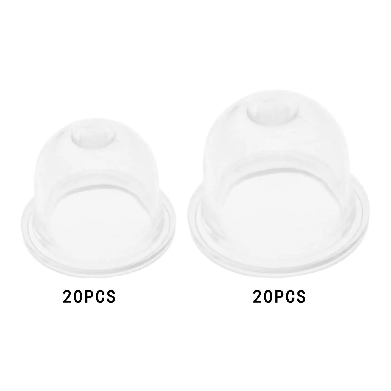 

20 Pieces Lawn Mower Oil Cups Garden Tool Easy to Install Parts Equipment Bulb Oil Cups for Garden Hedge Trimmer Blowers