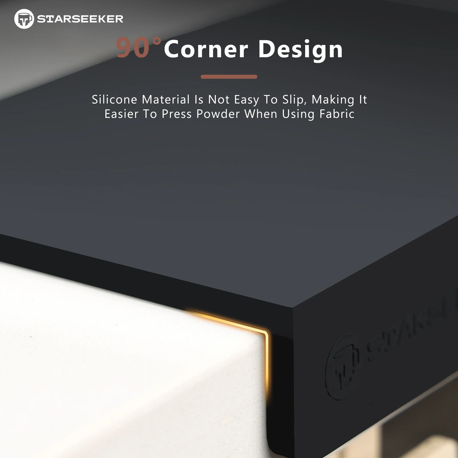 STARSEEKER Food-Grade Silicone Desk-edge Bar Mat for Coffee Maker Countertop Tapping for Better Coffee Grounds Distribution