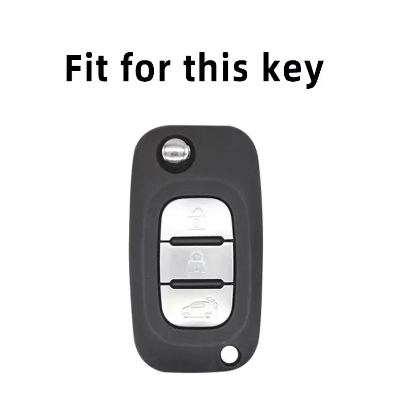 Shell for Renault Megane Fluence Clio for Benz Lada Vesta Granta Xray Kalina Priora Sedan 3Button TPU Key Case Cover Accessories