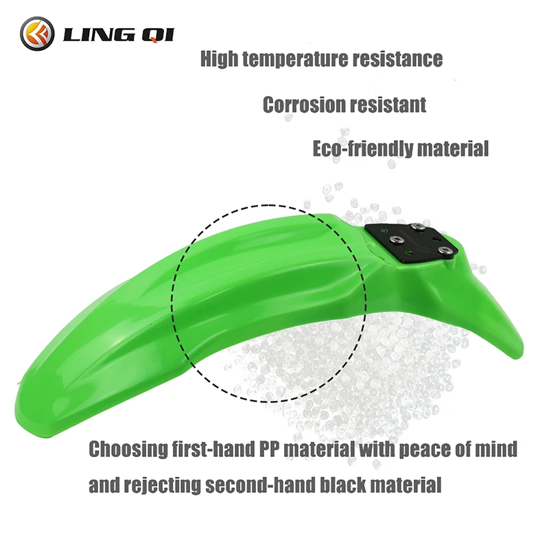 LINGQI First Generation Front Fender with Metal Plate Mudguard Fit for Light Bee X  Electronic Dirt Pit Bike image 5